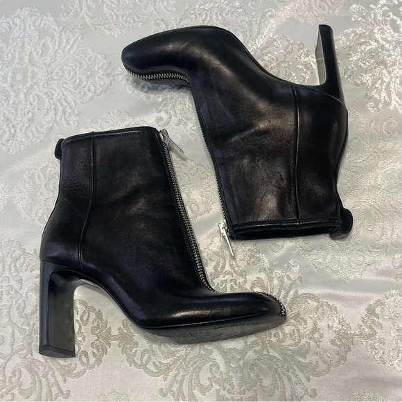 Rag and Bone Black Leather Ellis Zip Boots In Black Size EU 36 - Picture 8 of 12